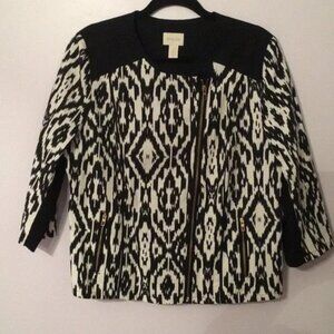 Chico's Black and White Jacket